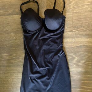 Maidenform Black Supportive Slip with Built-In Cups